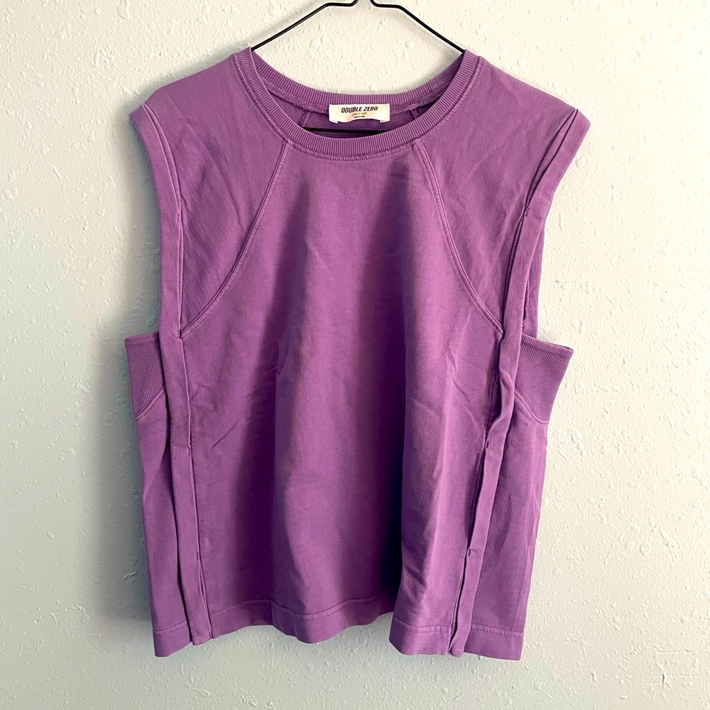 Purple muscle tank